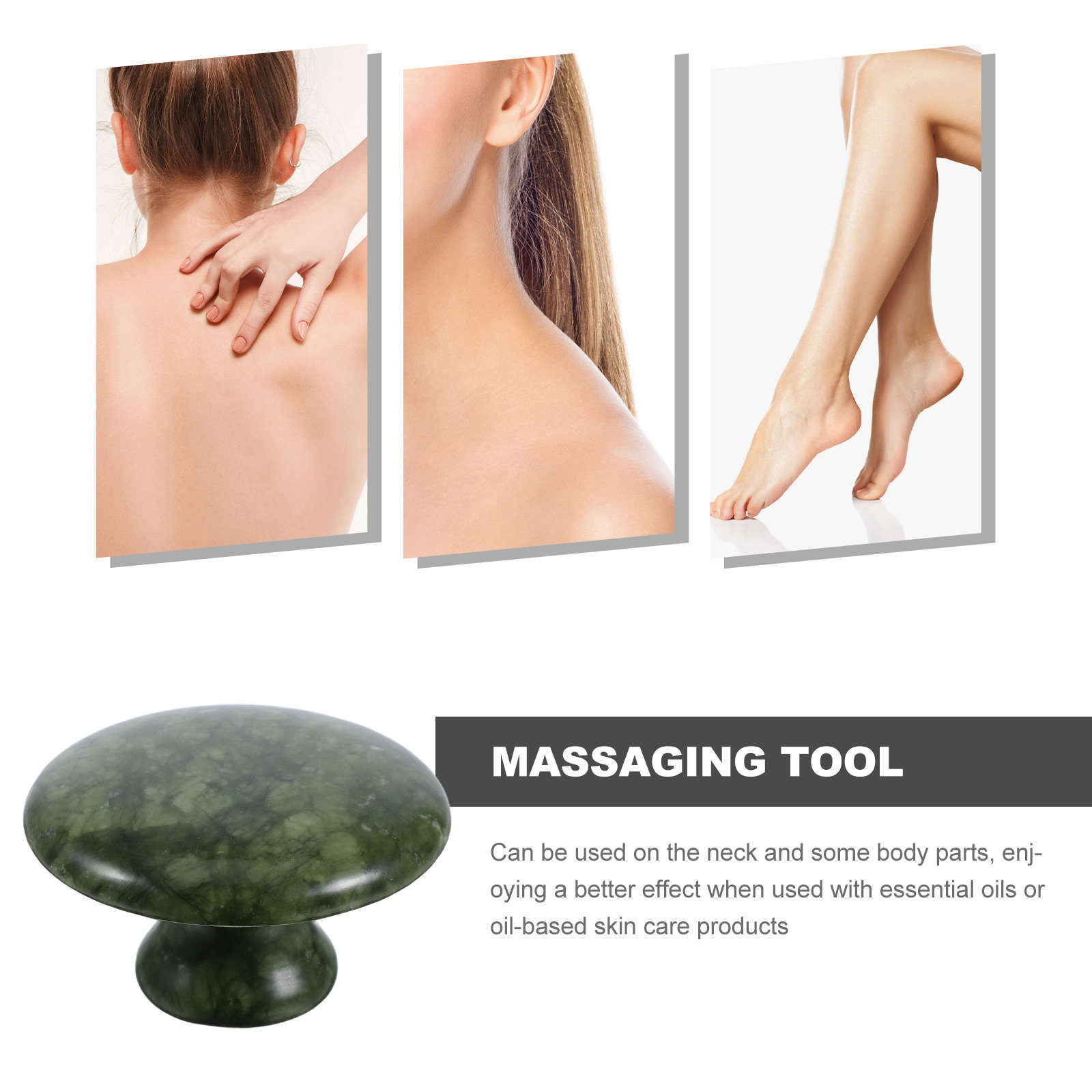 Mushroom Shaped Jade Massage S - đánh giá và giá Jade Gua Sha Tool