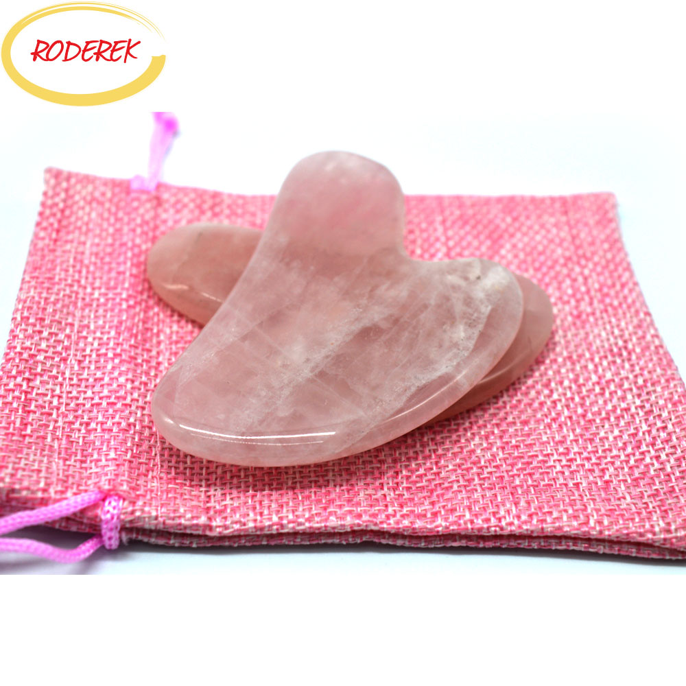 Ngọc Guasha Tấm Thạch Anh Hồng - đánh giá và giá Jade Gua Sha Tool