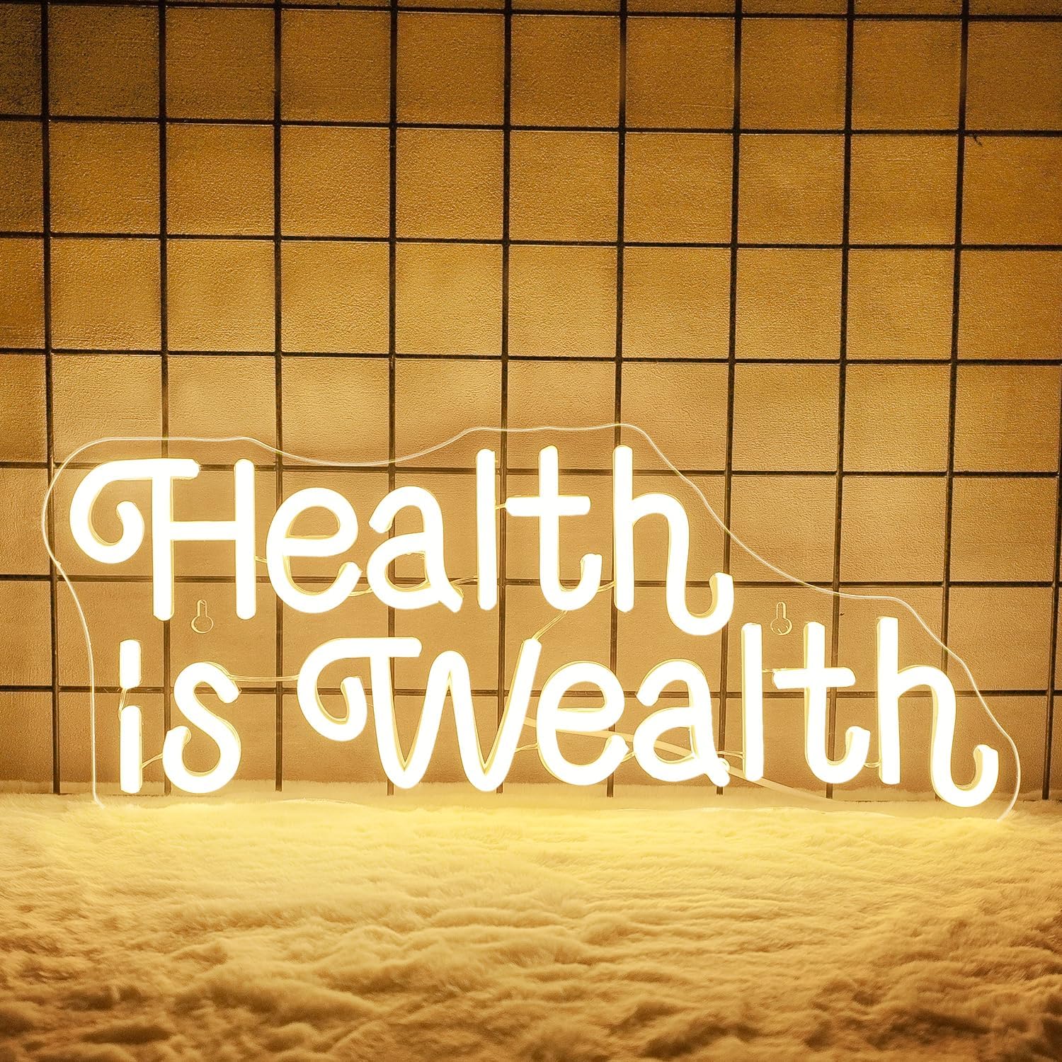 Health is Wealth Neon Sign USB - đánh giá và giá Health Wellness Office