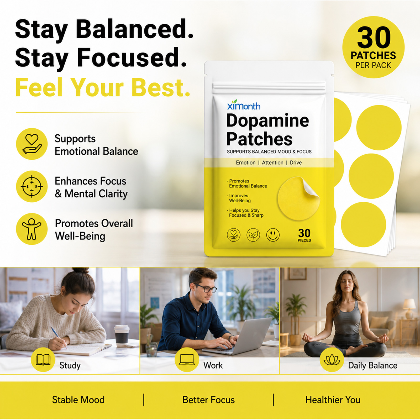 Dopamine Patches Vitality Boos - đánh giá và giá Health Wellness Vitality
