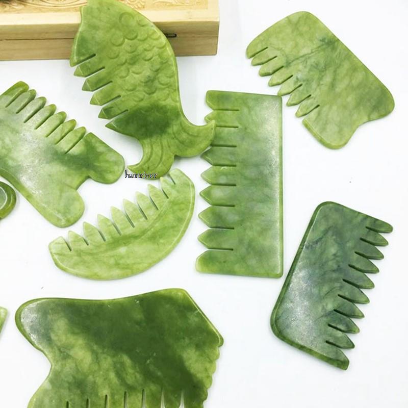Gouache Scraper Natural Stone  - đánh giá và giá Jade Gua Sha Tool