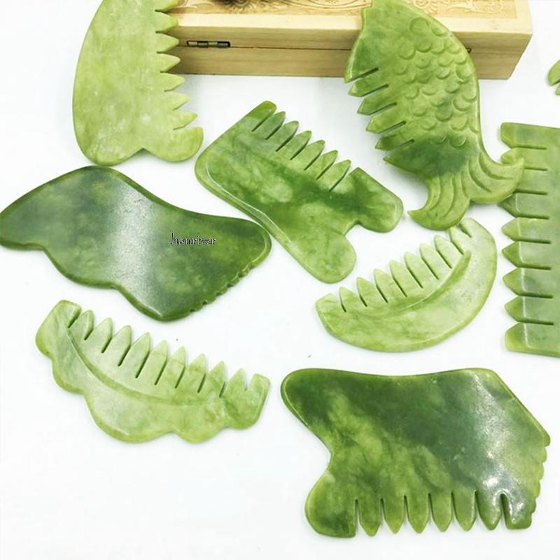 Gouache Scraper Natural Stone  - đánh giá và giá Jade Gua Sha Tool