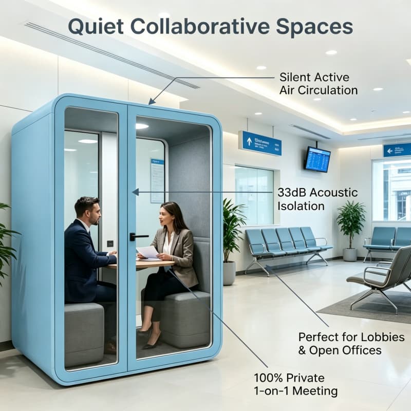 Wellness Pod Acoustic Silent B - đánh giá và giá Health Wellness Office