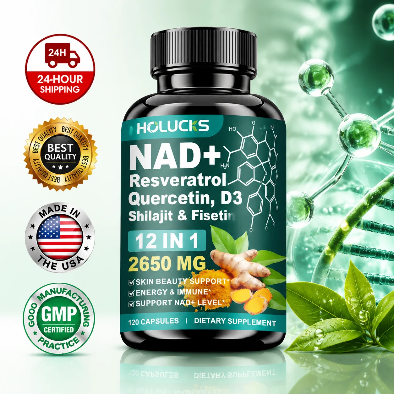 High Potency NAD+ Supplement,  - đánh giá và giá Health Wellness Vitality
