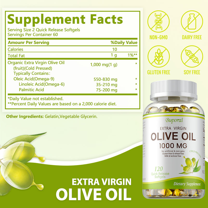 Olive Oil Softgel 1000mg - Pro - đánh giá và giá Health Wellness Vitality